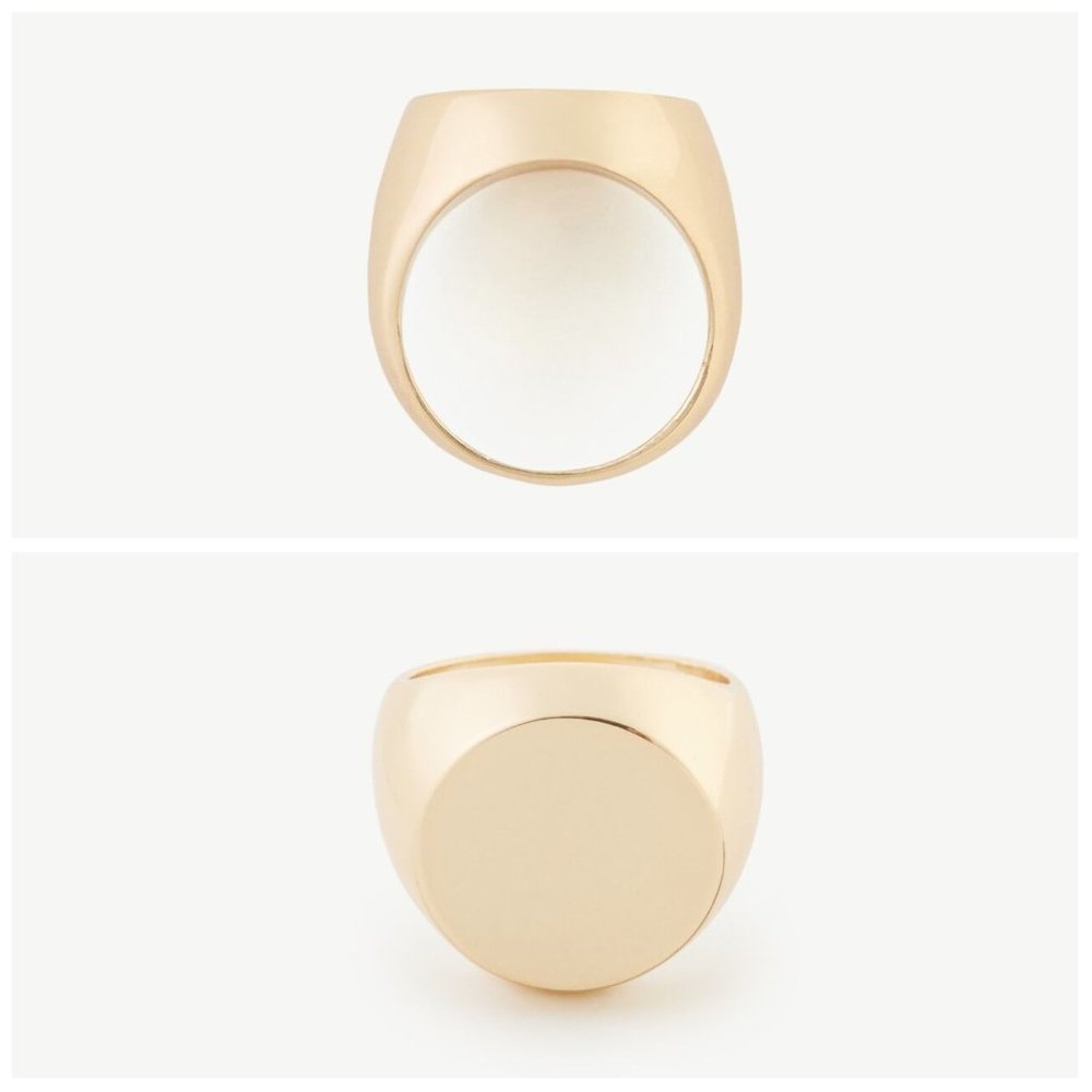 Ann Taylor  Modern Signet Ring  Size 5 6 7 and 8   NWT $39.5